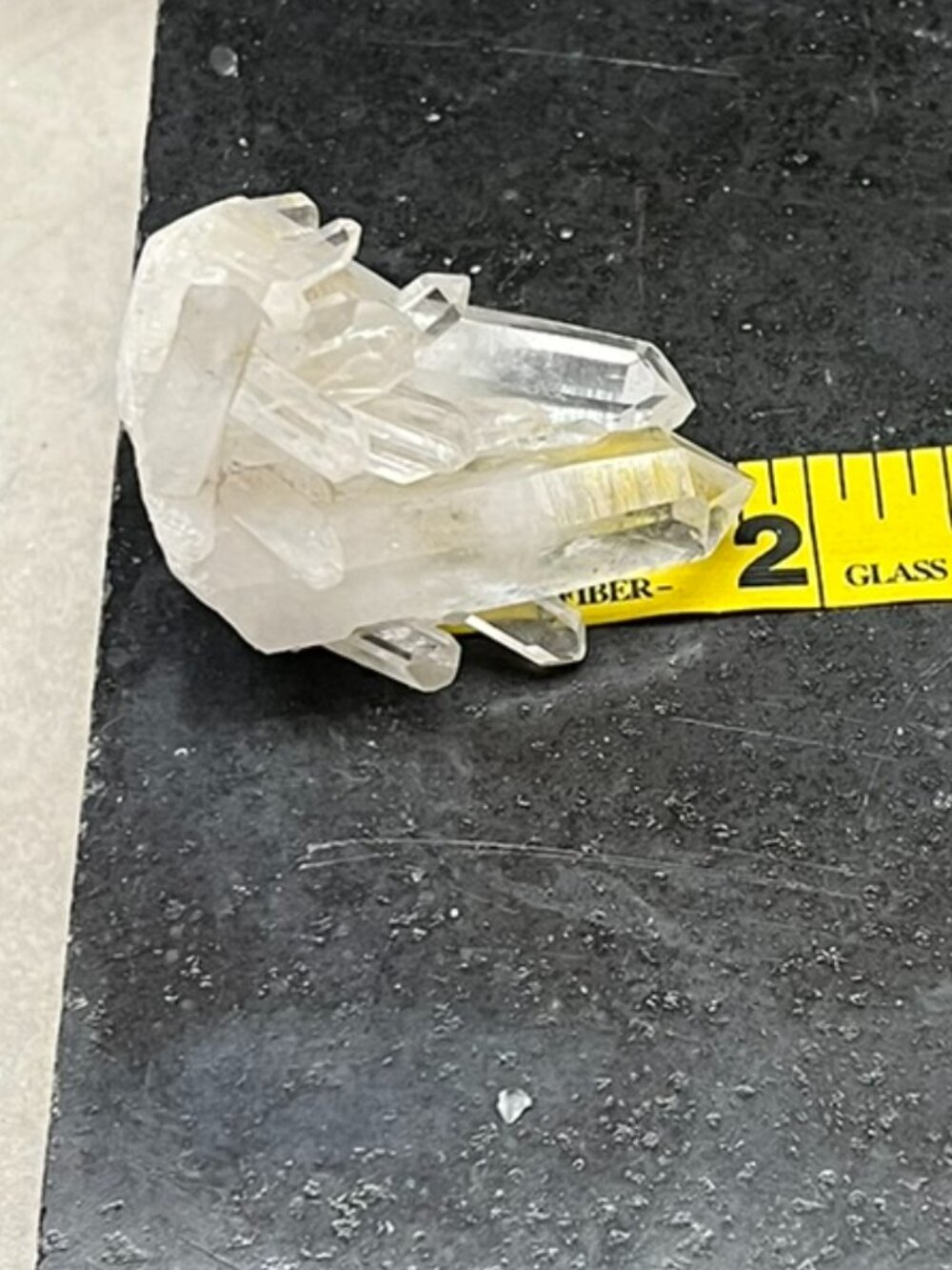 Clear Quartz Raw Natural Crystal Cluster, 2.1 ozs. - Picture 7 of 8